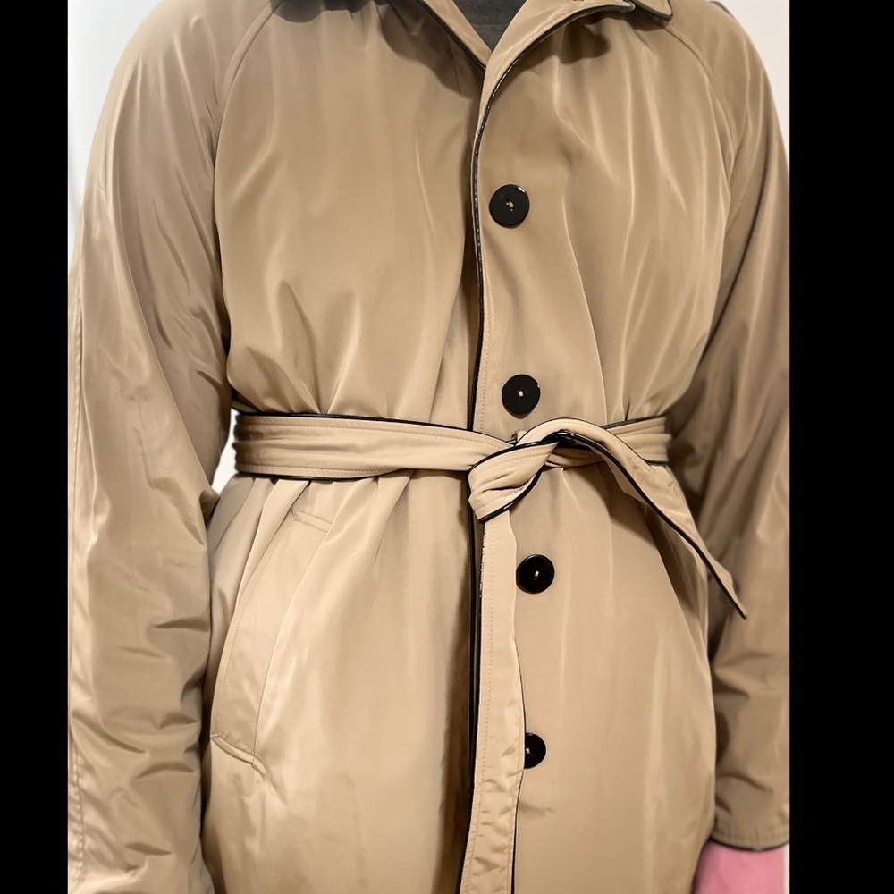 Jane Post NWT Trench Coat with Detachable Hood